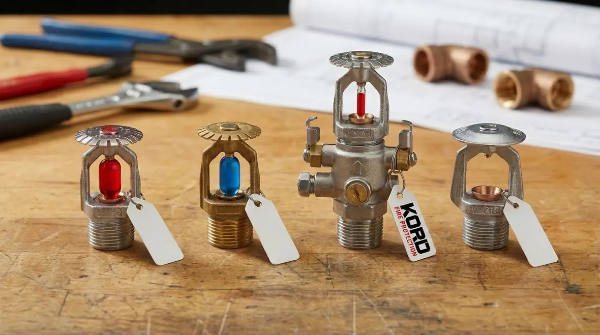 Different types of fire sprinkler systems diagram