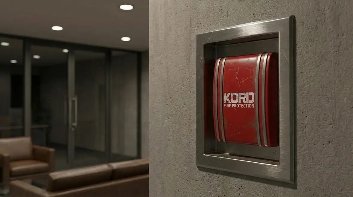 Diagram of how fire alarm monitoring signals travel