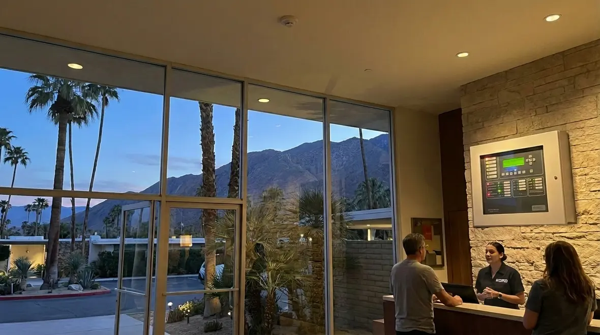 Fire alarm monitoring for Palm Springs hotels