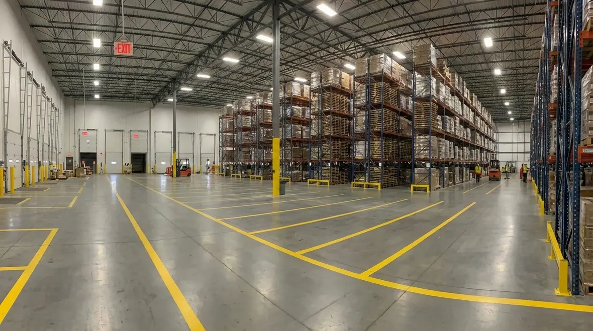 Fire marshal reviewing Southern California industrial fire code requirements