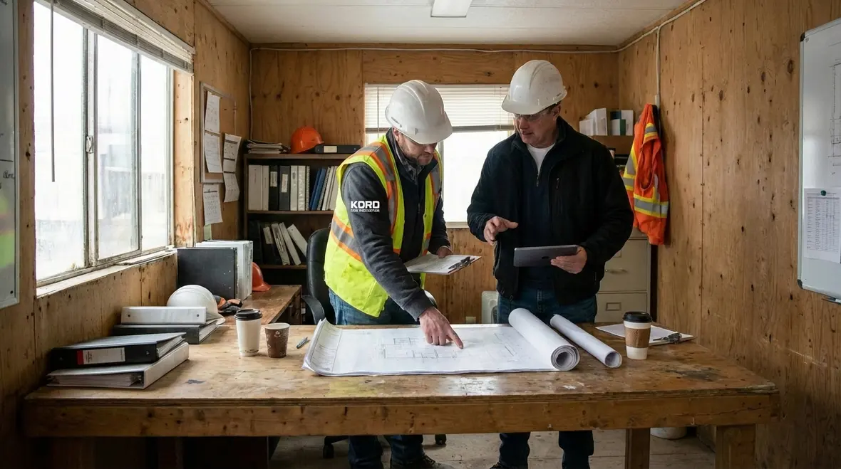 Fire inspector AHJ testing alarms and sprinklers during inspection