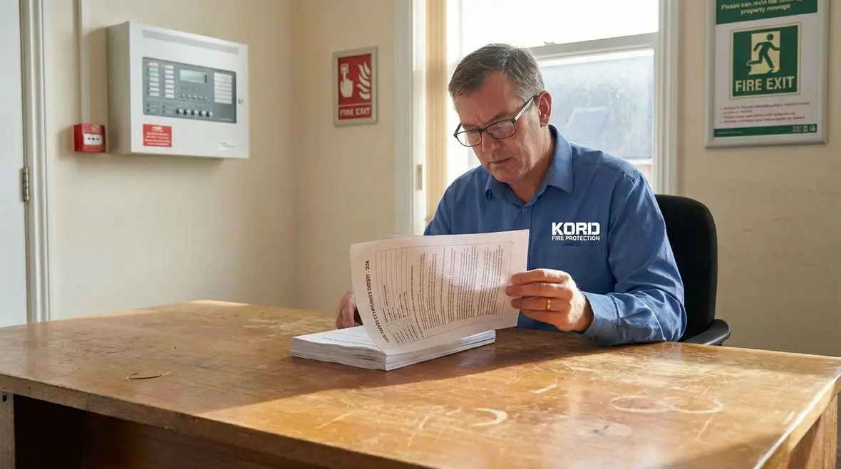 Documented fire risk assessment report and action plan