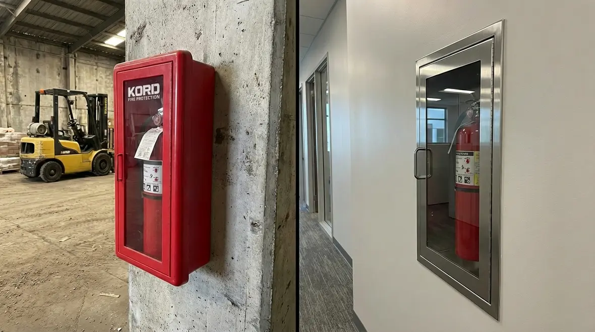 Fire extinguisher box vs cabinet featured