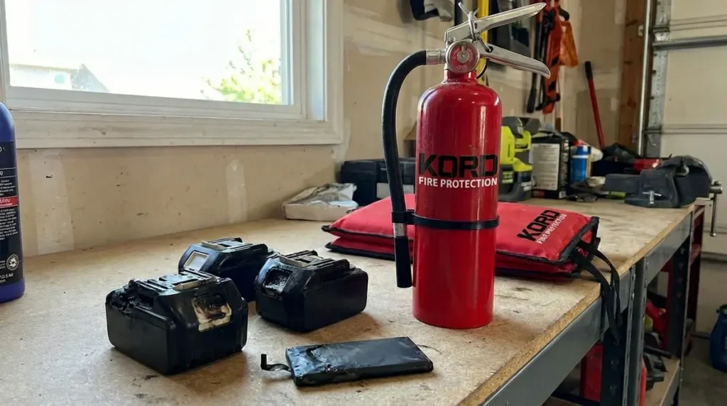 fire extinguisher for lithium ion battery fires