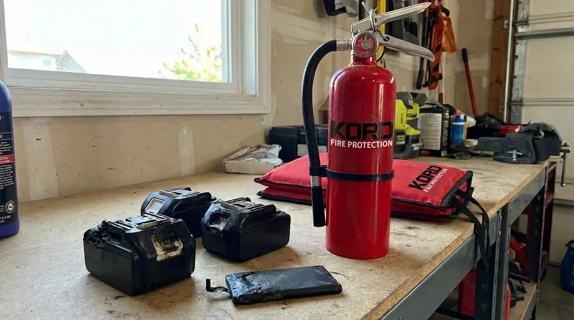 Fire extinguisher for lithium ion battery fires featured image