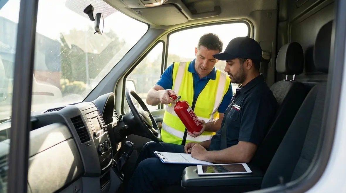 Dry chemical versus clean agent extinguisher options for fleets