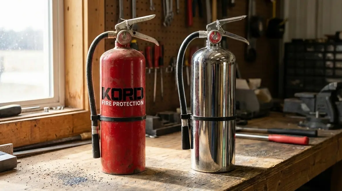 Correct size and rating of fire extinguisher for fleet vehicle