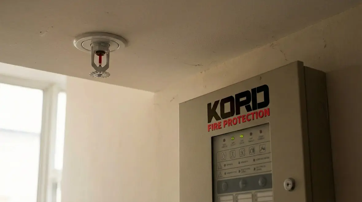Apartment fire sprinkler and alarm devices