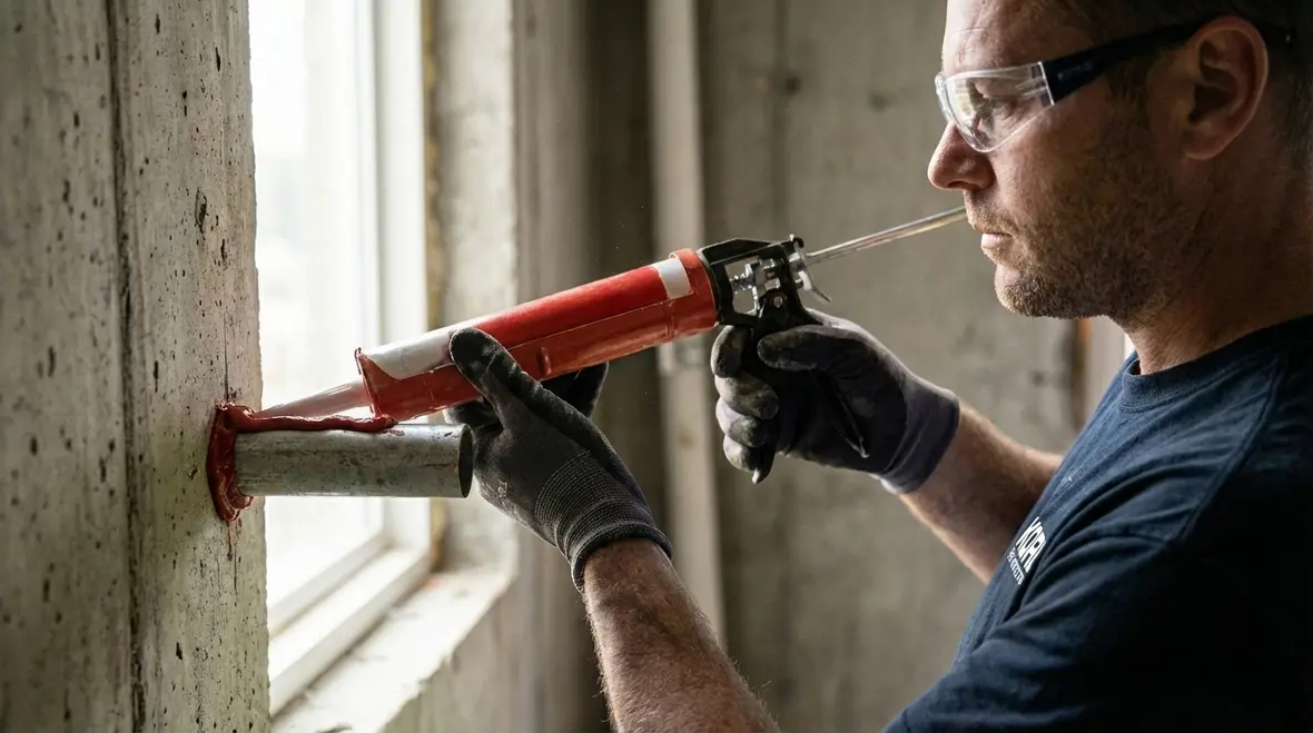 Apartment residents safely exiting during fire drill