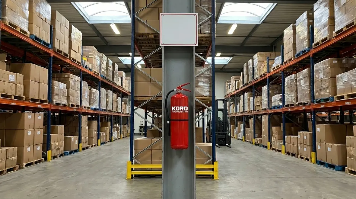 Fire extinguisher placement for warehouses