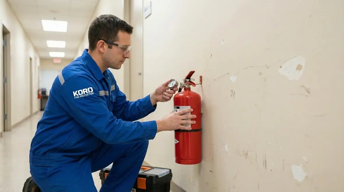 Common area fire extinguisher strategy in apartments