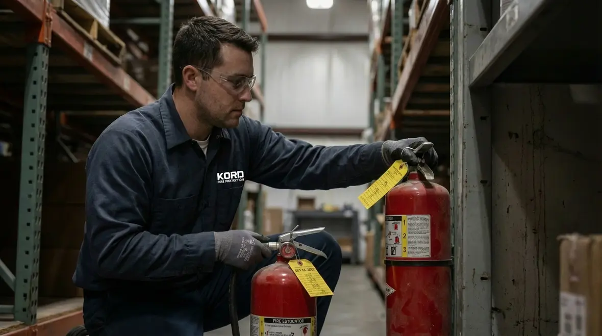 Different hazard levels and extinguisher coverage in Los Angeles businesses