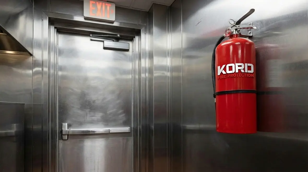 Different building types showing ideal fire extinguisher mounting locations