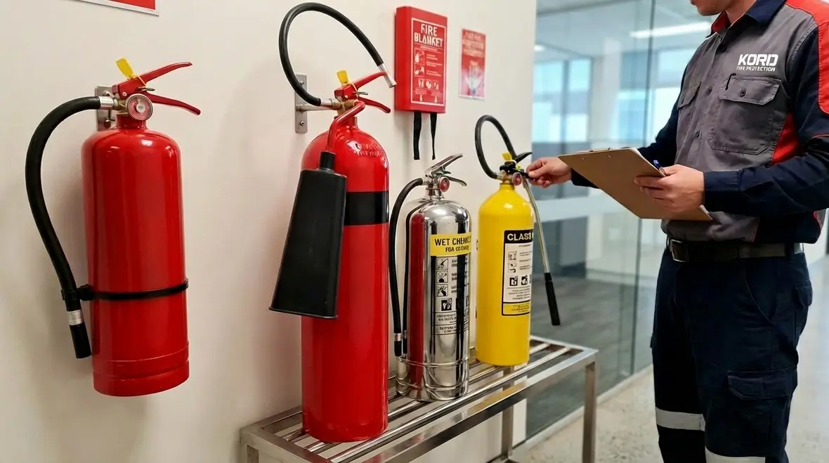 Fire extinguisher types guide for every building
