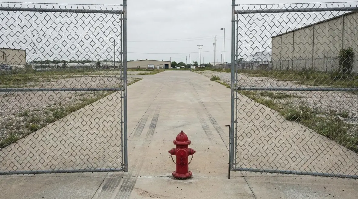 Well maintained fire hydrant with clear access and visible markings