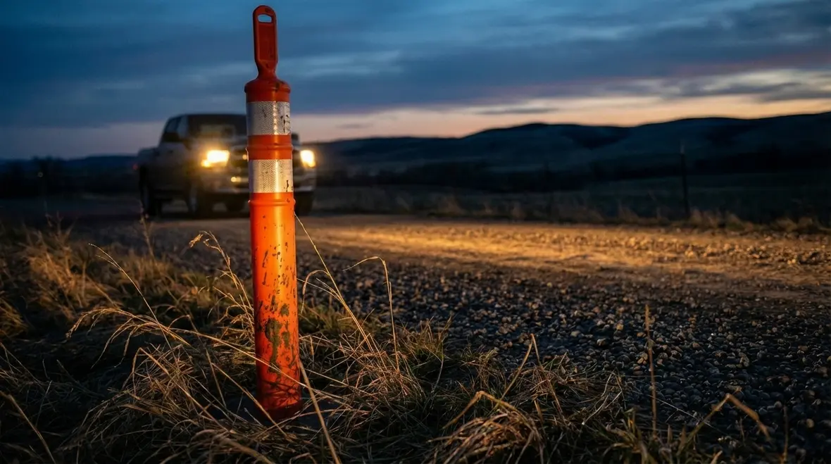 Different fire hydrant marker placements in city, commercial, and rural settings