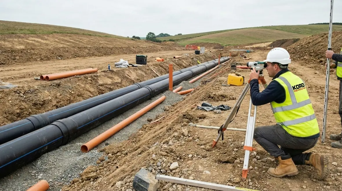 Fire crew using a well placed hydrant