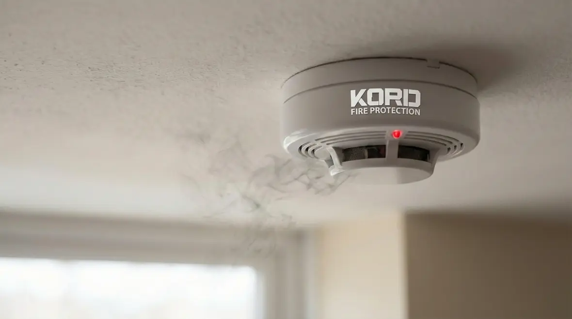 Fire alarm components including detectors and control panel
