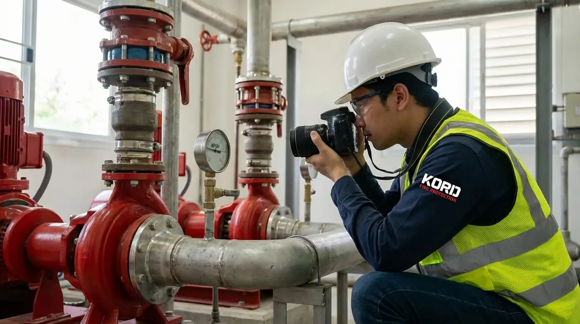 Comparison of ideal vs problematic fire pump suction conditions