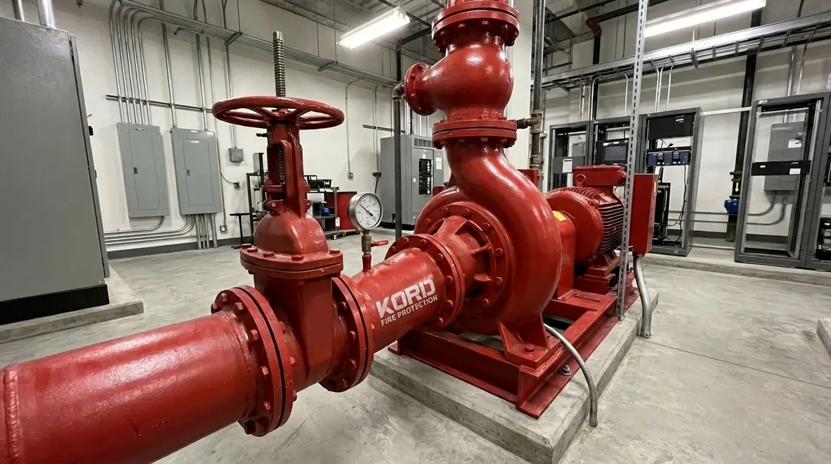 Fire pump suction piping standards Orange County and water supply suction performance Los Angeles