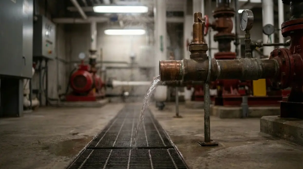 Relief valve installation on Southern California fire pump assembly