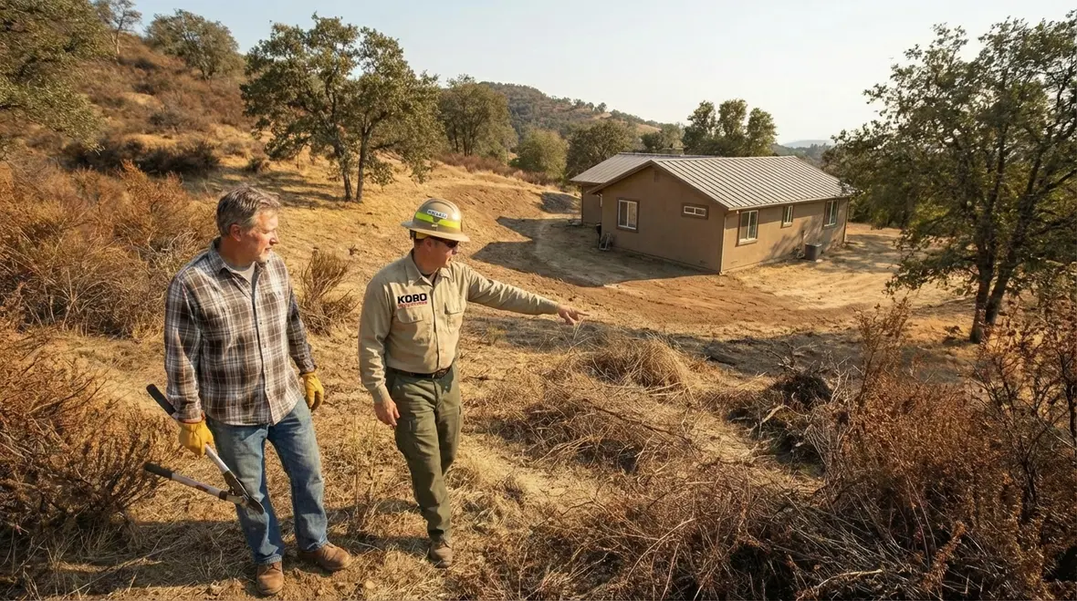 Brush clearance and wildfire prevention in Santa Clarita