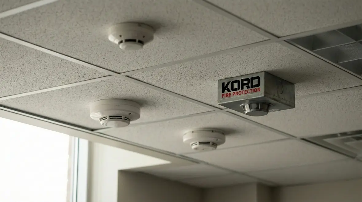 Fire detection devices including smoke and heat detectors