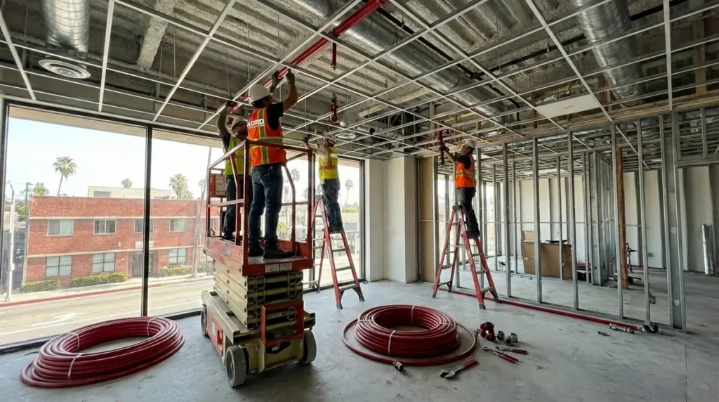 fire sprinkler tenant improvement studio city