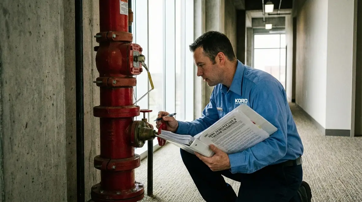 Annual fire sprinkler and fire pump testing