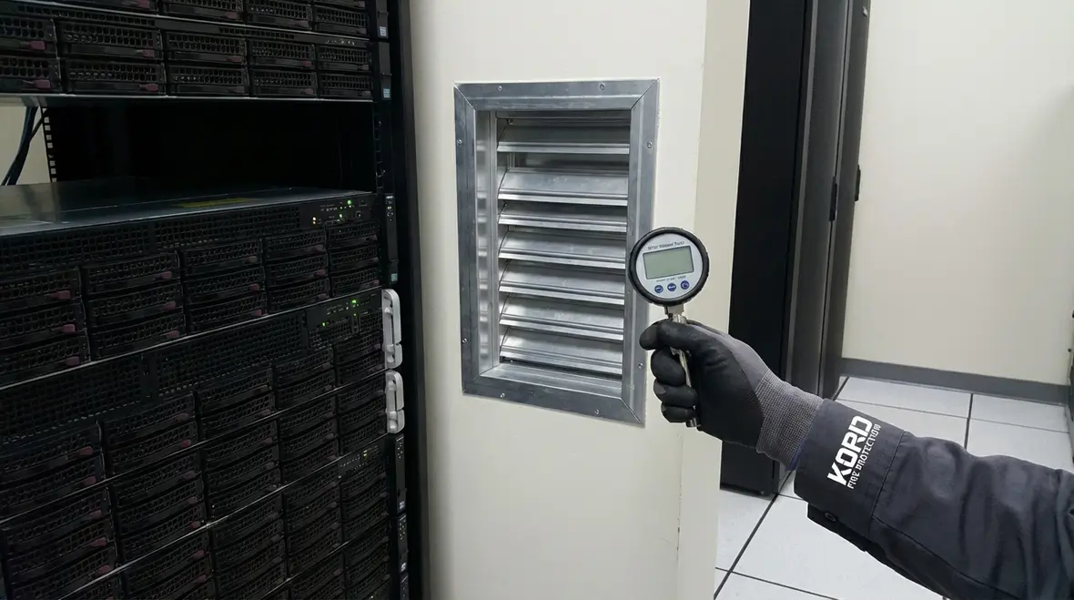 Fire suppression pressure relief function feature image