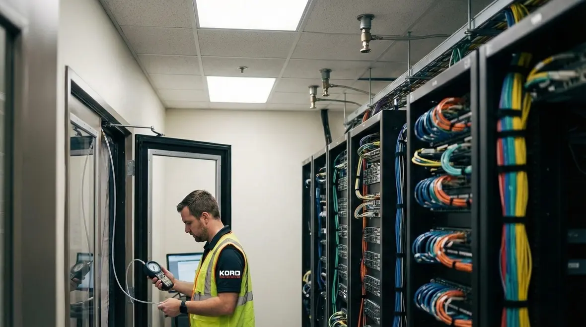 Clean agent fire suppression system protecting sensitive electronics