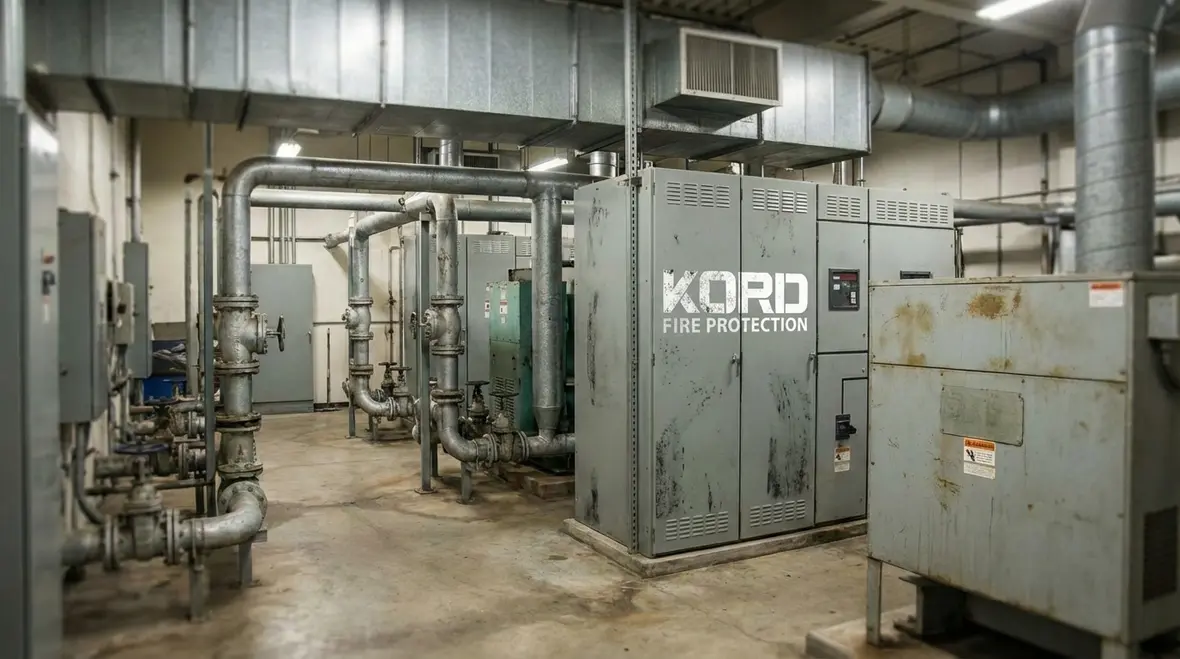 Generator room fire suppression equipment overview