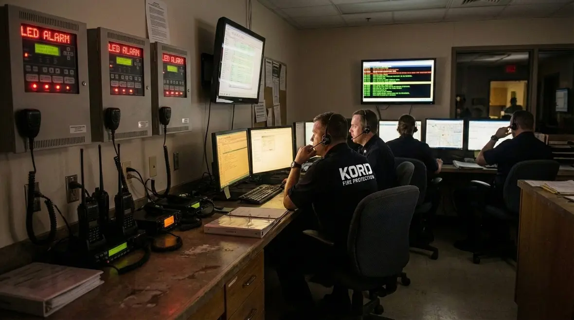 Hospital fire command center and emergency power systems
