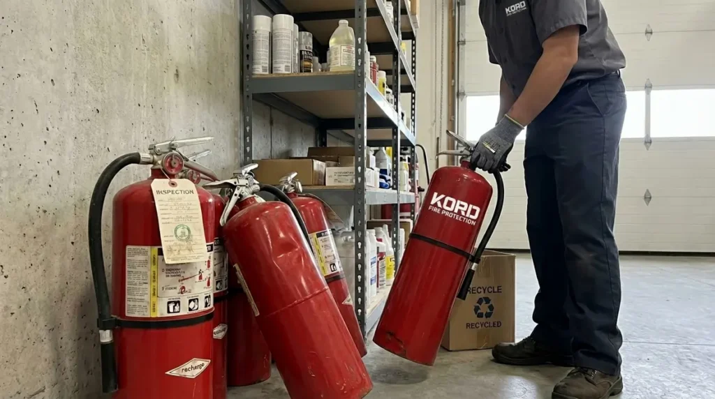 how to dispose of expired fire extinguishers