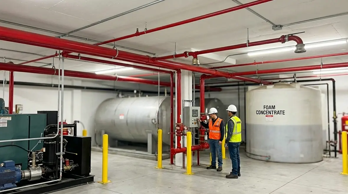 Industrial Foam Fire Suppression Systems LA