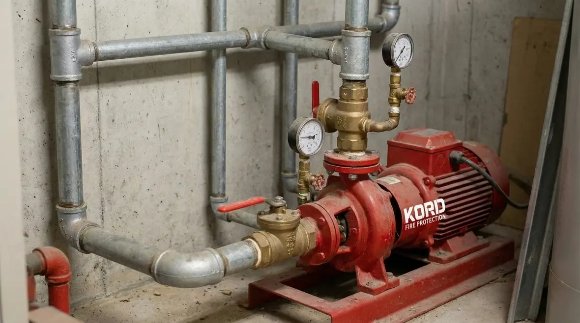 Diagram of jockey pump sizing and system pressure balance