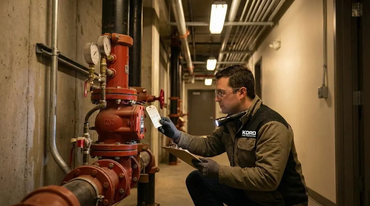 Commercial fire protection systems in a La Jolla business property