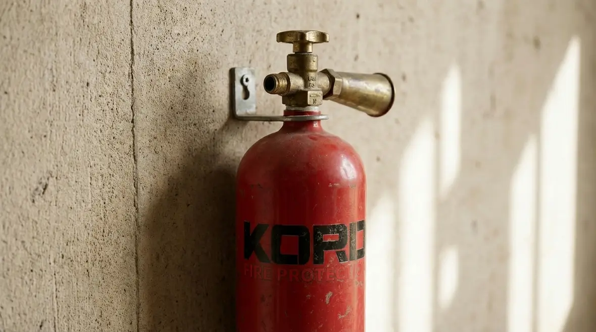 Fire extinguishers inspected in Los Angeles commercial building