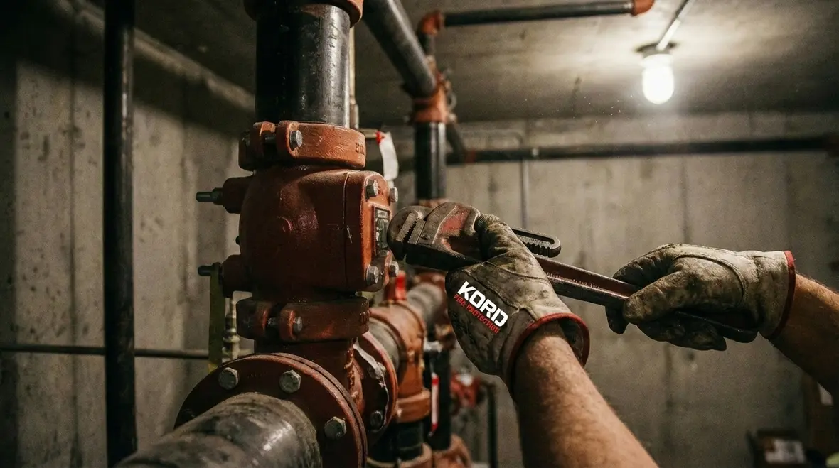 Fire alarm and sprinkler equipment inspected during annual testing