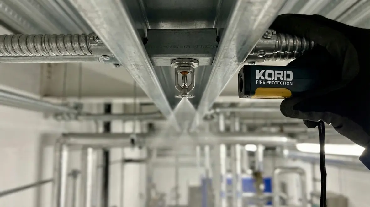 Mist system fire protection nozzle placement