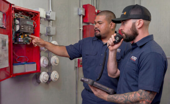 monitored fire alarm system