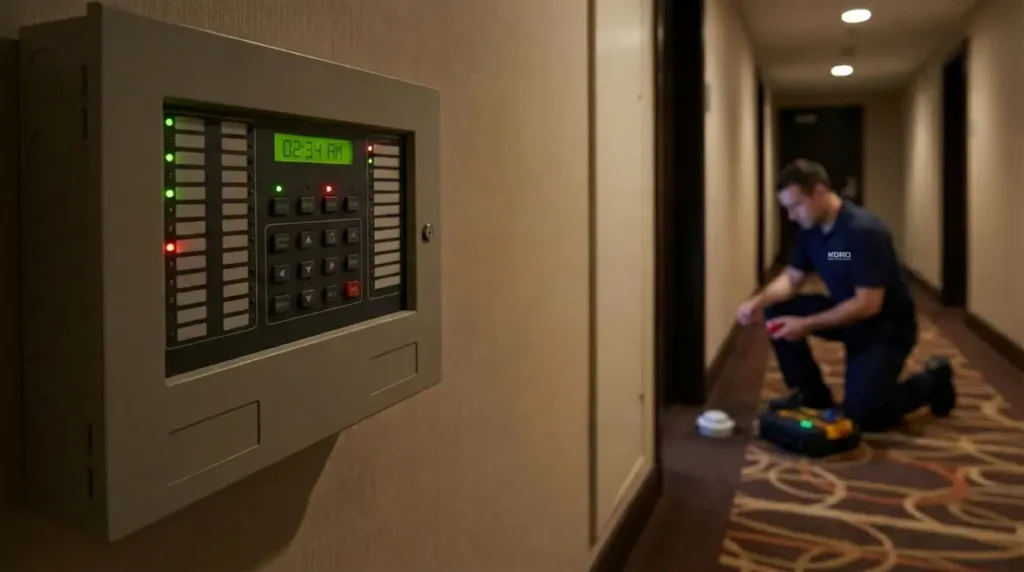monitored fire alarm system