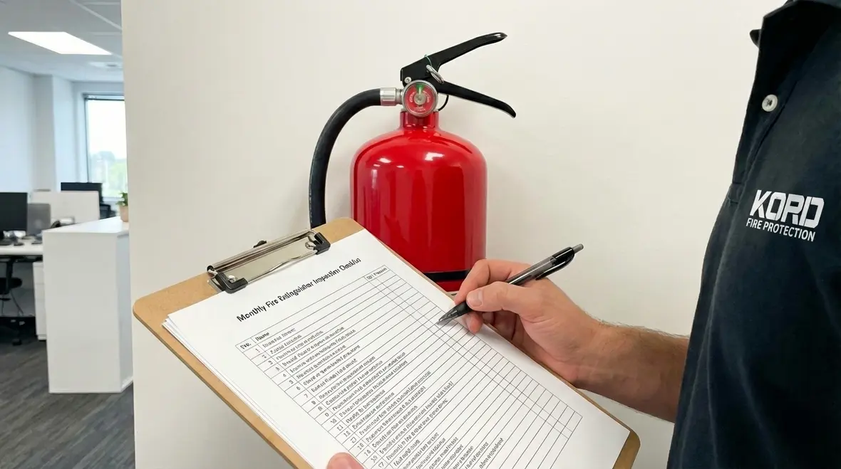 Monthly fire extinguisher inspection checklist feature image