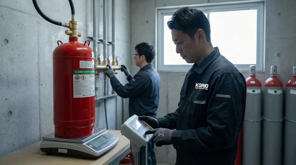 Engineer modeling clean agent fire suppression system design