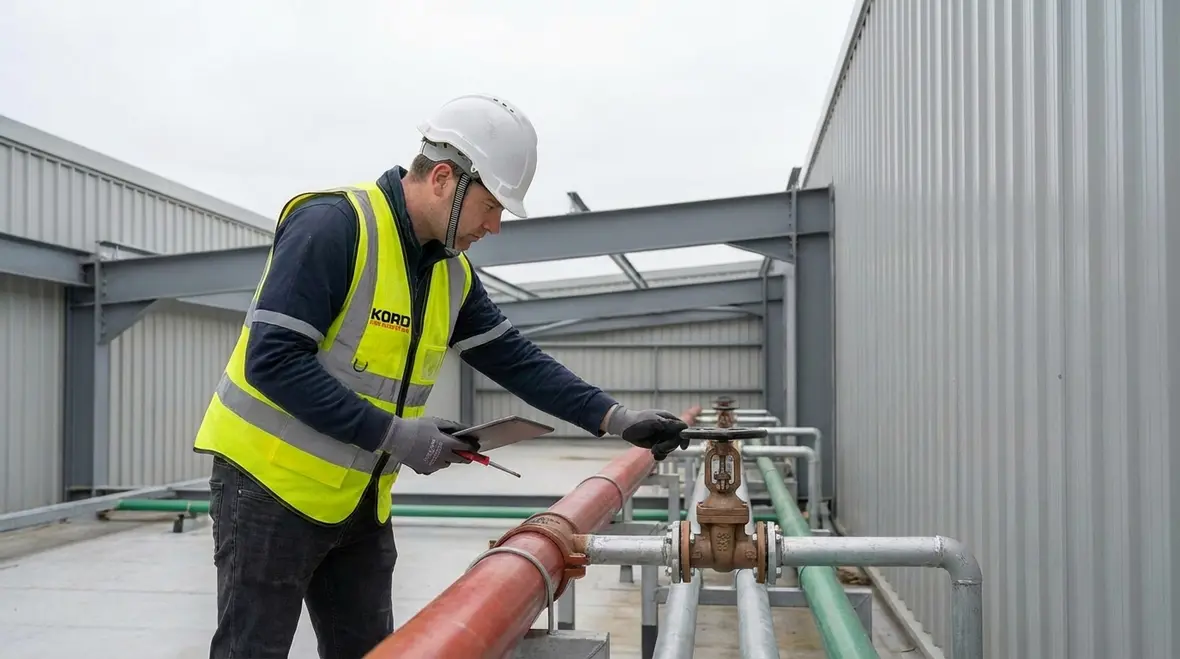 Commercial building fire protection systems aligned with NFPA standards