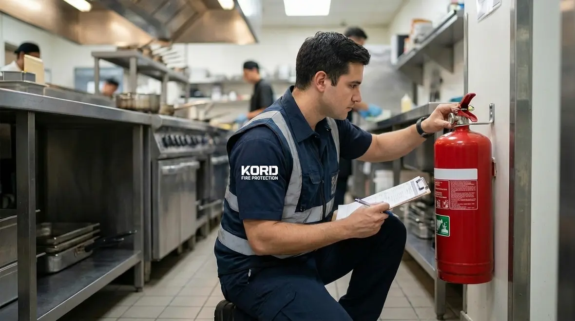 Fire sprinkler and alarm systems in a Ventura building