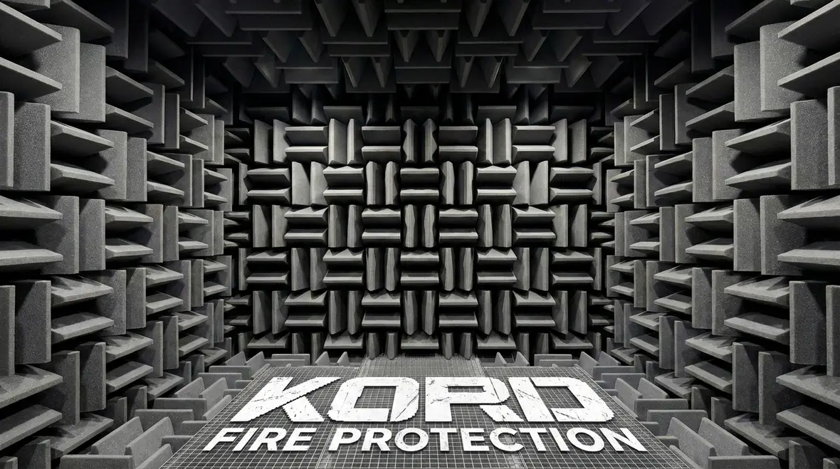 Telescoping sprinkler head designed for anechoic chambers