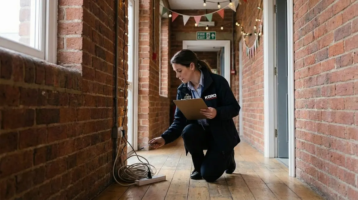Ceiling decorations placed safely around fire sprinklers