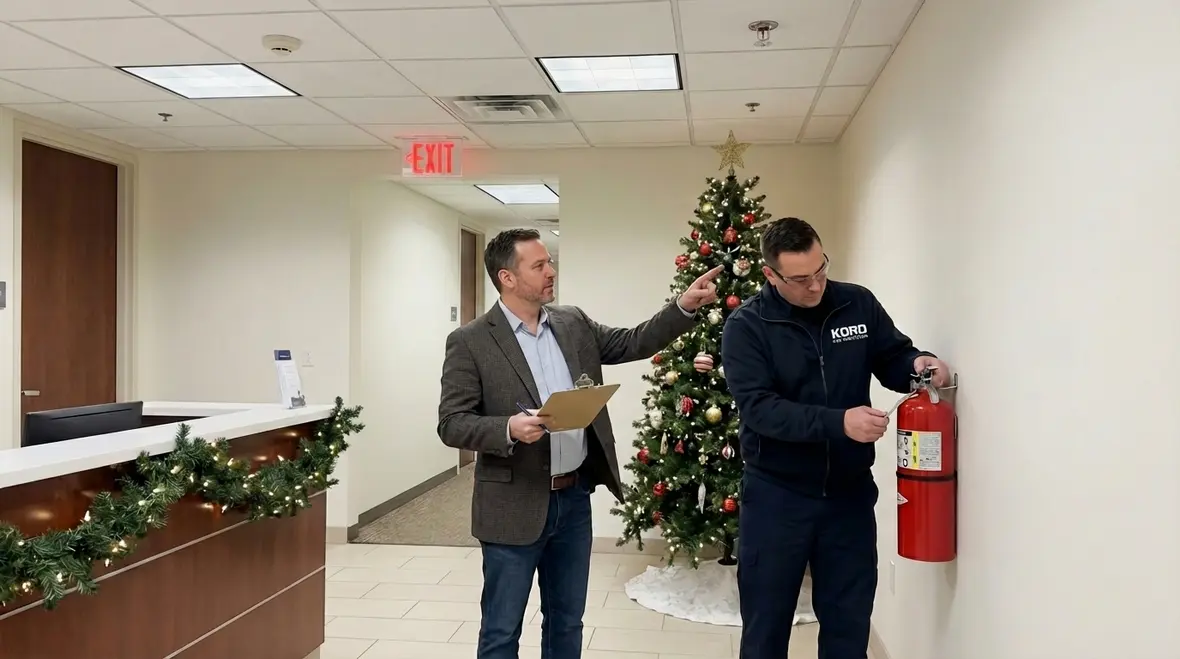 Seasonal fire safety guidance Orange County decorations