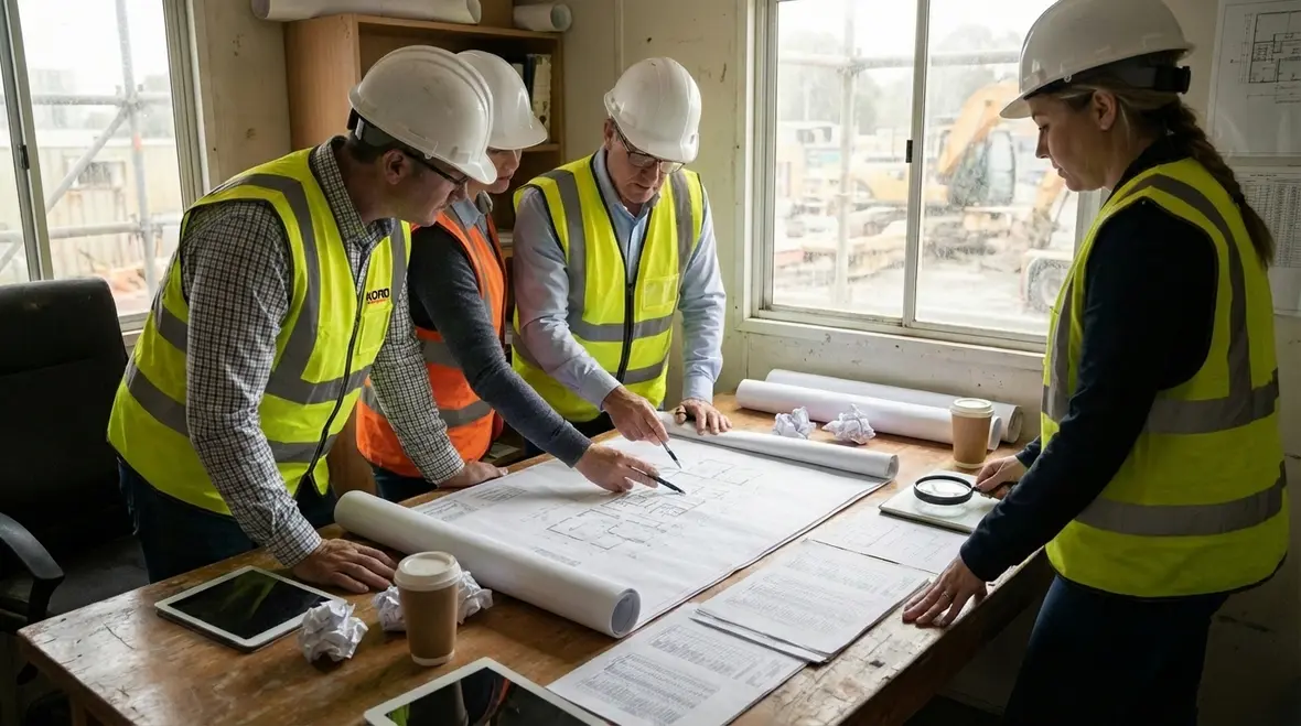 Close-up of seismic separation components on a fire sprinkler main